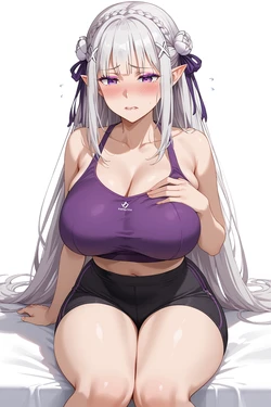 [KawaiiArts] Emilia | Undress Game Rewards🔞🔥 (Patreon) [Ai Generated]