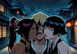 [Otaku Hentai World] Yoruichi Shihouin and Soifon | 四楓院 夜一と砕蜂 | 25 pictures 💮 Bleach | ブリーチ [AI Generated]