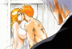 [Sticky] (53p) Bleach manga style - Rangiku x Ichigo Caught By Gin [AI Generated]