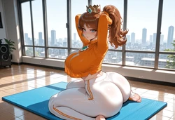 [Miyu] Princess Daisy: Morning Stretch [AI Generated]