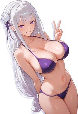 [Lusty Nymphi] [384p] Emilia (Re:Zero) (Patreon) [AI-generated]