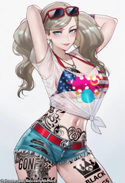 [BasicallyNoMore] Ann Takamaki Blacked (Patreon) [AI-generated]