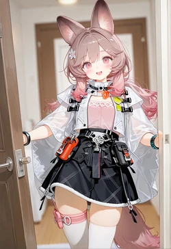 [misoya]-“还不走？”⚡“慢慢走~”⚡“不准走！”-[明日方舟-珊比]-(AI Generated)-