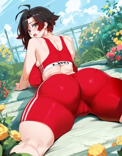 Lucyla803 Ruby Rosa {rwby} x BBC Gym edition [Request] (200+ extra images) [AI Generated]