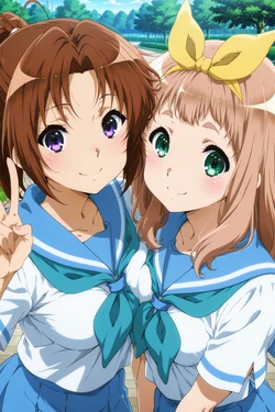 (Thebardspirit) Yuuko Yoshikawa & Nagakawa Natsuki [AI Generated]