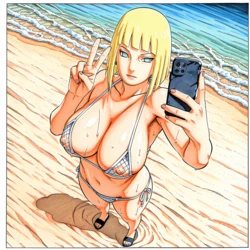 [narugirls_ai] Beach Episode. SAMUI X NARUTO (Patreon) [AI Generated]
