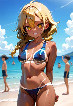 painted bikini [AI Generated]