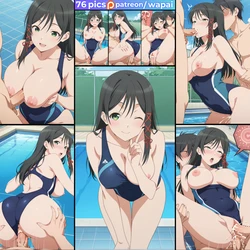 [wapai] Yae Amagami (Swimsuit) 甘神 夜重 [AI Generated]