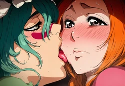 Emi Aitelier - Orihime Inoue x Nelliel Tu Oderschvank - Bleach [AI Generated]