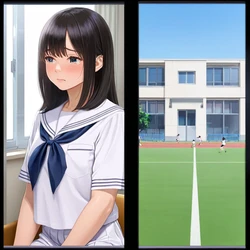 Gomberotica AI Generated Explicit Porn Girls 【Japanese School Girls' Lesbian Sex】