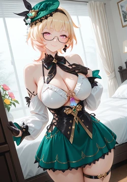 [ReverendGreatLove] Emilie (Genshin Impact) / Dress | 100 Pics (Patreon) [AI Generated]