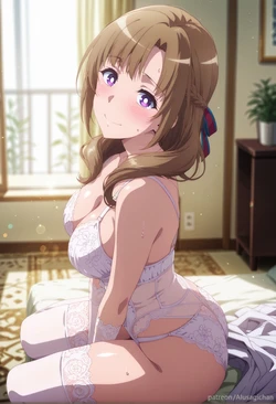 [AIusagichan] 通常攻撃が全体攻撃で二回攻撃のお母さんは好きですか 大好 真々子 Okasuki Mamako Oosuki [AI Generated]