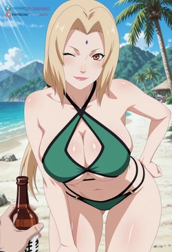 [Juanpi AMVs] 【FULL】 | | Tsunade Senju | | Beach (Patreon) [AI Generated]