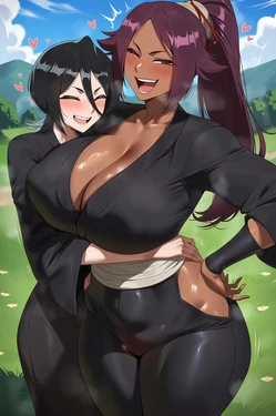[Succubus Queen] Yoruichi and Rukia (Bleach) 💕 3sets + extra (Patreon) [AI Generated]