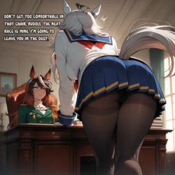 [.moan-verse] Oguri Cap x Symboli Rudolf | Fute x Female [AI Generated]