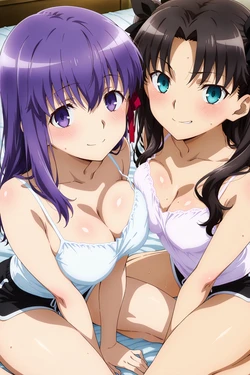 (Thebardspirit) Rin Tohsaka & Sakura Matou [AI Generated]