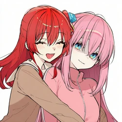 Shyzaka Ikuyo & Hitori [AI Generated]