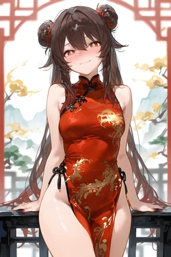 [clowenqq (krowenx)] Hu Tao - Genshin Impact [AI Generated]