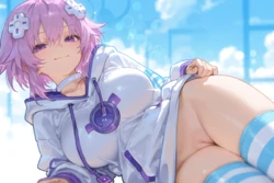 [clowenqq (krowenx)] Neptune - Hyperdimension Neptunia (Patreon) [AI Generated]