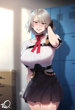 [DatChoccyFlavor]  [Girls' Frontline] Vector - Highschool slut [AI Generated]