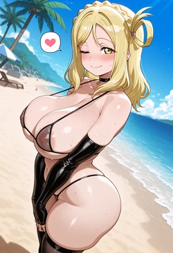 [Nankoai] Mari Ohara -Microbikini -Recording -Beach -Lovehotel -BBC -NTR (Love Live Sunshine) [AI Generated]