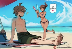 (BG) Aoi Asahina and Makoto Naegi (danganronpa) Image Set [AI Generated]
