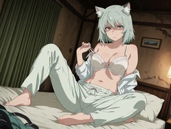 [Otaku Hentai World] 4k | Yaniko Satou | 佐藤ヤニ子 | 44 pictures 💮 Chainsmoker Cat | ヤニねこ [AI Generated]