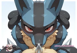 [SemenSheep] Between Breaths #0004: Lucario (1/3) [AI Generated]/