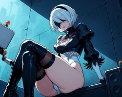 [Otaku Hentai World] 2B | ヨルハ2号B型 | 25 pictures 🌸 Nier: Automata | ニーア オートマタ [AI Generated]