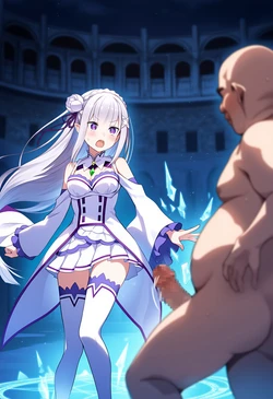 【クライド 】 エミリアVS種付けおじさん[AI Generated]
