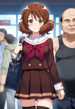 【クライド 】 黄前久美子 痴漢電車[AI Generated]