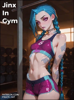 [Pirate Wind Cat] Jinx at the Gym [AI Generated]