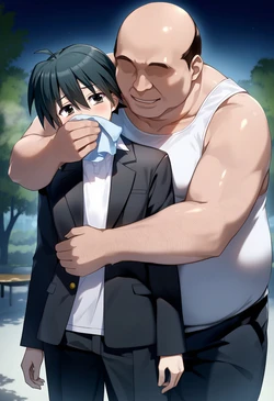 【クライド 】  誠君残念だったね！！世界ちゃんの純潔はおじさんが (笑)[AI Generated]
