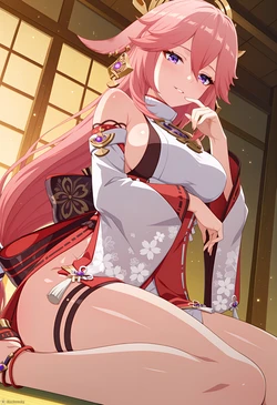Mackensky - (Request) Seggs // Yae Miko [40 images] (Patreon) [AI Generated]