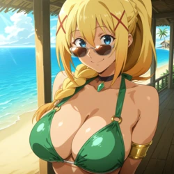 [Kimochiii] Darkness (Summer🍹) (KonoSuba) [AI Generated]