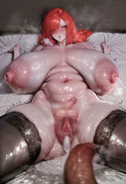 After sex and pussy spreading [AI Generated]
