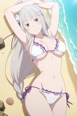 [Digital Waifu Gallery] Emilia - Re Zero (Patreon) [AI Generated]