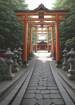 [Milfai] Shrine visit with my Black Hair Wife [AI Generated]