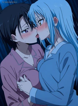 18animegirls - (T2/60P/2girls) Rimuru Tempest (リムル＝テンペスト) + Hinata Sakaguchi (坂口 日向) / pajamas (Patreon) [AI Generated]