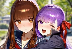 [MOKIIIMOKIII] BB x Kishinami Hakuno (fem) [AI Generated]