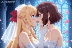 [LoveHUwU] Rae Taylor and Claire Francois [ yuri | NTR | 3p ] | I’m in Love with the Villainess! [AI Generated]