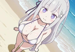 [Fran] Emilia | Re:zero - Isekai Quartet (110P) (AI Generated)