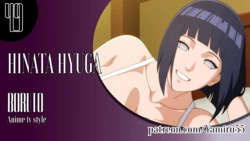 [Miyaru/Yamiru] SET 49 - Hinata Hyuga GOLD [AI Generated]
