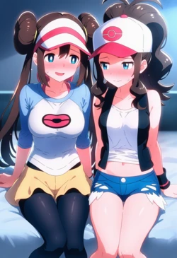 [Corudozera] 110pics (TIER S) Rosa x Hilda (メイxトウコ) / Pokemon (ポケモン) (Patreon) [AI Generated]