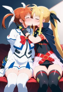 [Corudozera] [200pics] Nanoha Takamachi x Fate Testarossa (高町なのはxフェイト・テスタロッサ) / Magical Girl Lyrical Nanoha (魔法少女リリカルなのは) (Patreon) [AI Generated]