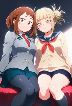[Corudozera] [200pics] Ochaco Uraraka x Himiko Toga (麗日お茶子xトガヒミコ) / My Hero Academia (僕のヒーローアカデミア) (Patreon) [AI Generated]