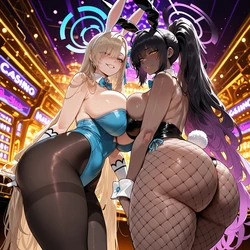 [Miyu] Karin x Asuna: Bunny Girl Jackpot [Ai Generated]