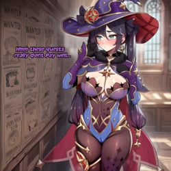 Mona X Hilichurl Quest vv55 [AI Generated]