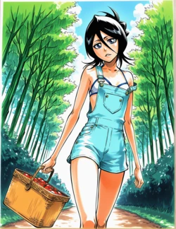 [Noxxi] Rukia / Ichigo Picnic (26 pics) [AI Generated]