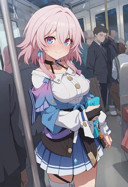 痴漢される三月なのか [AI Generated]